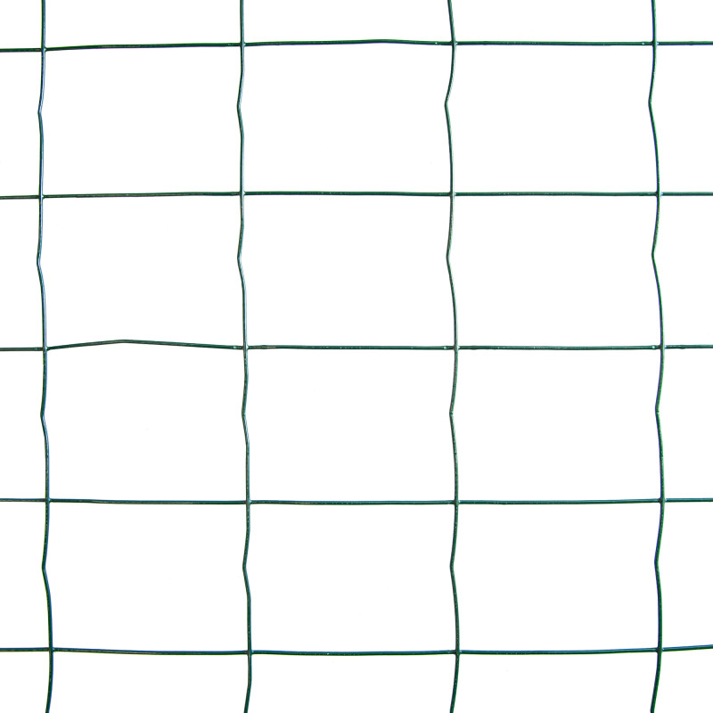 Siatka zgrzewana zielona PCV 0,8x10m ogrodzenie 75x100mm