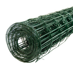 Siatka zgrzewana zielona PCV 0,8x10m ogrodzenie 75x100mm