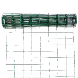 Siatka zgrzewana zielona PCV 0,8x10m ogrodzenie 75x100mm