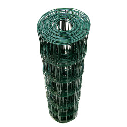 Siatka zgrzewana zielona PCV 0,6x10m ogrodzenie 75x100mm