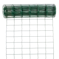 Siatka zgrzewana zielona PCV 0,6x10m ogrodzenie 75x100mm