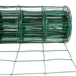 Siatka zgrzewana zielona PCV 0,6x10m ogrodzenie 75x100mm