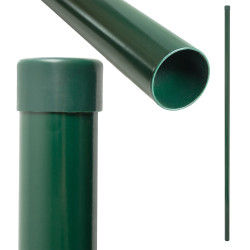 Słupek ogrodzeniowy 175 cm zielony fi 38 mm gr. 1,5 mm słupek okrągły do siatki