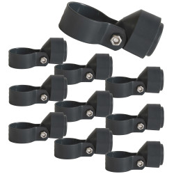 Przegub łączący do słupka ogrodzeniowego fi 38 mm antracyt - 10 sztuk