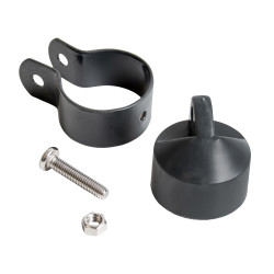 Przegub łączący do słupka ogrodzeniowego fi 38 mm antracyt - 10 sztuk