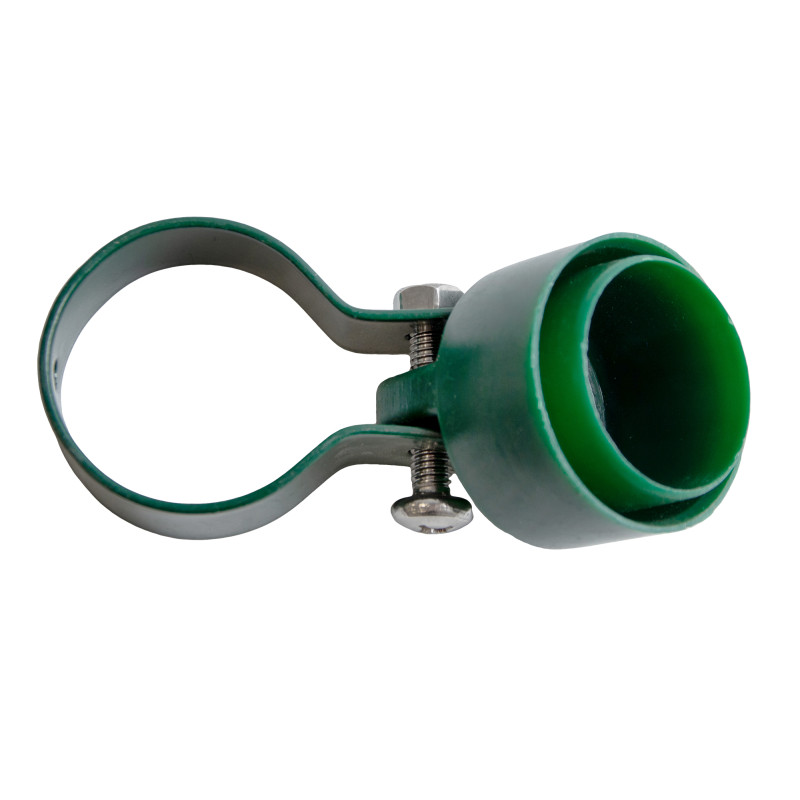 Przegub łączący do słupka ogrodzeniowego fi 38 mm zielony - 10 sztuk