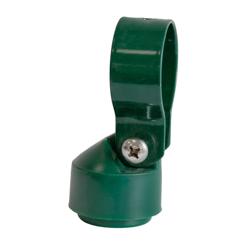 Przegub łączący do słupka ogrodzeniowego fi 38 mm zielony - 10 sztuk