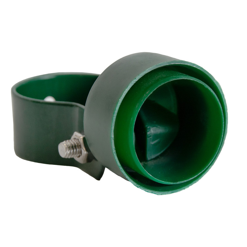 Przegub łączący do słupka ogrodzeniowego fi 38 mm zielony - 10 sztuk