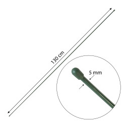 Pręt napinający naciągowy siatkę zielony 130 cm fi 5 mm