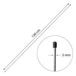 Pręt napinający naciągowy siatkę ocynkowany 130 cm fi 5 mm