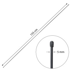Pręt napinający naciągowy siatkę antracytowy 155 cm fi 5 mm