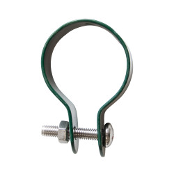 Obejma do ogrodzenia fi 38mm opaska zielona na słupek - 10 sztuk