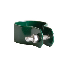 Obejma do ogrodzenia fi 38mm opaska zielona na słupek - 10 sztuk