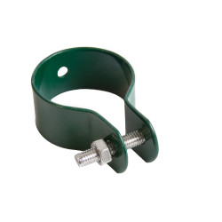 Obejma do ogrodzenia fi 38mm opaska zielona na słupek - 10 sztuk
