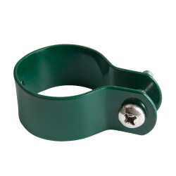 Obejma do ogrodzenia fi 38mm opaska zielona na słupek - 10 sztuk