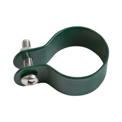 Obejma do ogrodzenia fi 38mm opaska zielona na słupek - 10 sztuk