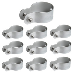 Obejma do ogrodzenia fi 38mm opaska ocynkowana na słupek - 10 sztuk