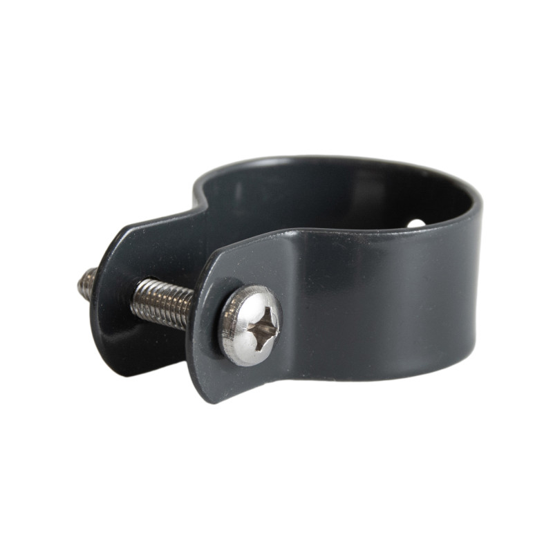 Obejma do ogrodzenia fi 38mm opaska antracytowa na słupek - 10 sztuk