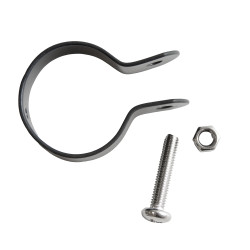 Obejma do ogrodzenia fi 38mm opaska antracytowa na słupek - 10 sztuk