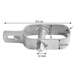 Napinacz do drutu ocynkowany - zestaw 10 sztuk