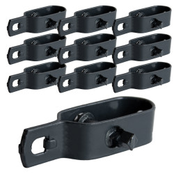 Napinacz do drutu antracytowy - zestaw 10 sztuk