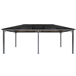 Pawilon ogrodowy 3x6xH2,7m Altana brąz 18m2