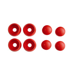 Metalowy drążek na plac zabaw 60 cm czerwony