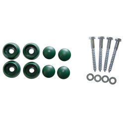 Metalowy drążek na plac zabaw 60 cm zielony