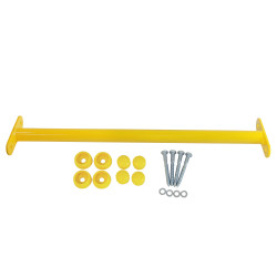 Metalowy drążek na plac zabaw 60 cm żółty