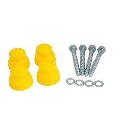 Metalowy drążek na plac zabaw 60 cm żółty