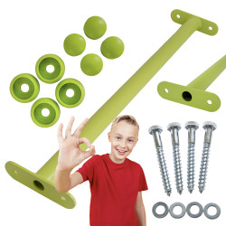 Metalowy drążek na plac zabaw 60 cm limonkowy