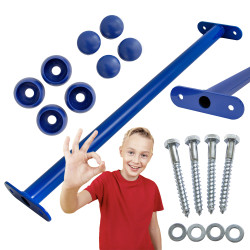 Metalowy drążek na plac zabaw 60 cm niebieski