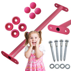 Metalowy drążek na plac zabaw 60 cm różowy