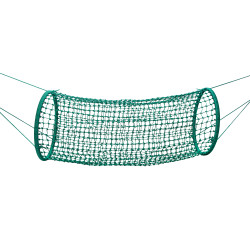 Wiszący tunel linowy ciemny zielony 90x210cm długi Tunel Siatkowy
