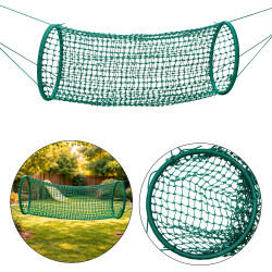 Wiszący tunel linowy ciemny zielony 90x210cm długi Tunel Siatkowy