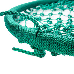 Wiszący tunel linowy ciemny zielony 90x210cm długi Tunel Siatkowy