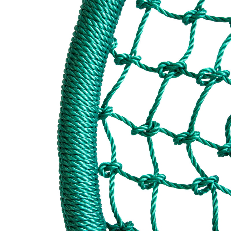 Wiszący tunel linowy ciemny zielony 90x210cm długi Tunel Siatkowy