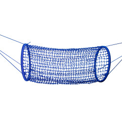 Wiszący tunel linowy niebieski 90x210cm długi Tunel Siatkowy