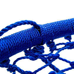 Wiszący tunel linowy niebieski 90x210cm długi Tunel Siatkowy