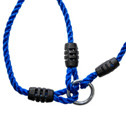 Wiszący tunel linowy niebieski 90x210cm długi Tunel Siatkowy