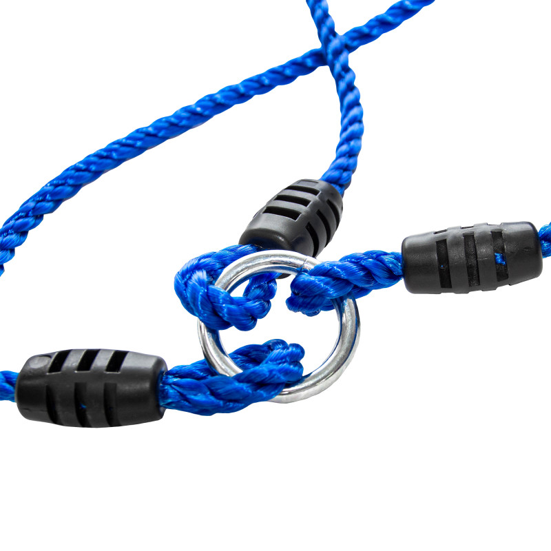 Wiszący tunel linowy niebieski 90x210cm długi Tunel Siatkowy