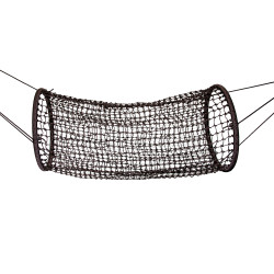 Wiszący tunel linowy brązowy 90x210cm długi Tunel Siatkowy