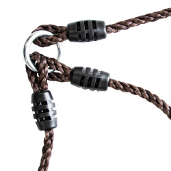 Wiszący tunel linowy brązowy 90x210cm długi Tunel Siatkowy