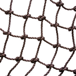 Wiszący tunel linowy brązowy 90x210cm długi Tunel Siatkowy