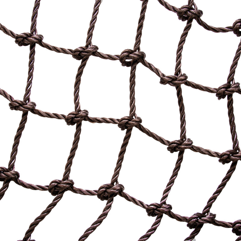 Wiszący tunel linowy brązowy 90x210cm długi Tunel Siatkowy