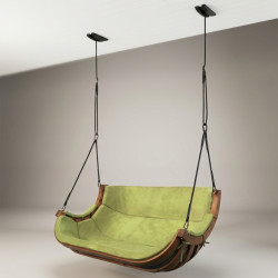 Podwójny Wieszany Fotel Alpha Zielony