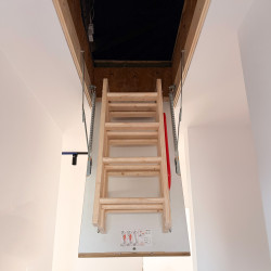 Drewniane schody strychowe EXTRA 130x70 46mm