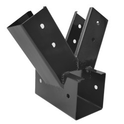 Łącznik Huśtawki Kwadratowy Antracytowy Kąt 100° 9x9cm