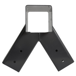 Łącznik Huśtawki Kwadratowy Antracytowy Kąt 100° 9x9cm