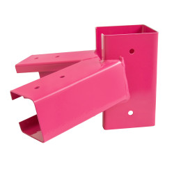 Łącznik Huśtawki Kwadratowy Różowy Kąt 100° 9x9cm